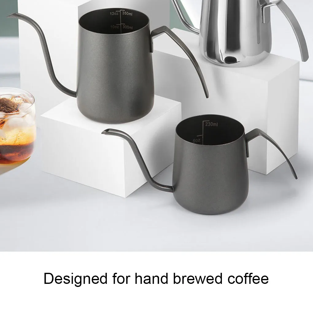 

350ml Coffee Kettle Container Stainless Steel Water Container Pour Over Kettles Convenient Cafe Kettles for Home Bar Restaurant