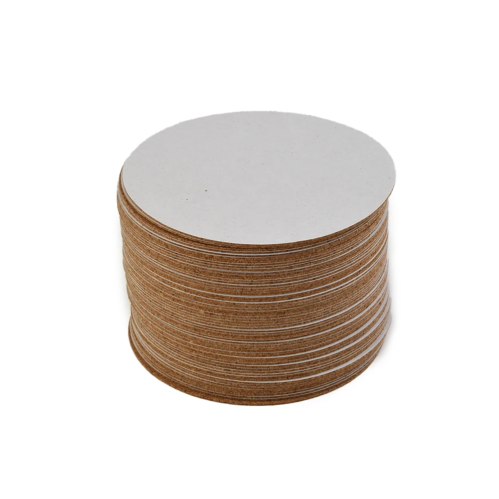 

10cm Cork Coasters Anti-Slip Cork Backing Cork Mats DIY For Coasters Wood Color 60 Pieces Durable High Quality