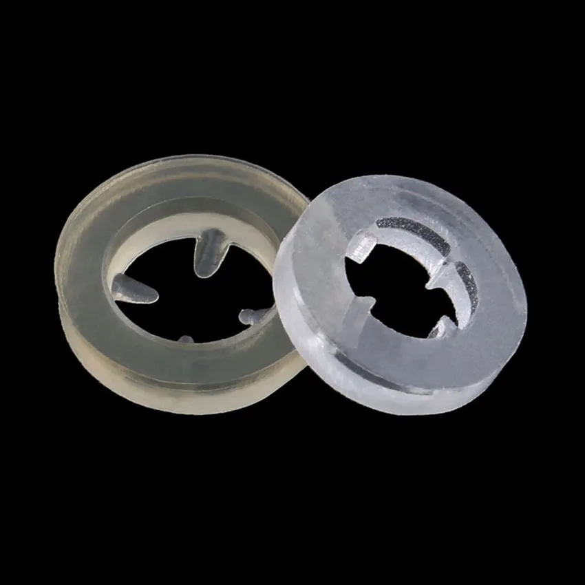 

30/50/100/200Pcs M4.2 M5.5 M6.3 Plastic Washers Flat Insulation Waterproof Transparent Locking Fasteners Tooth