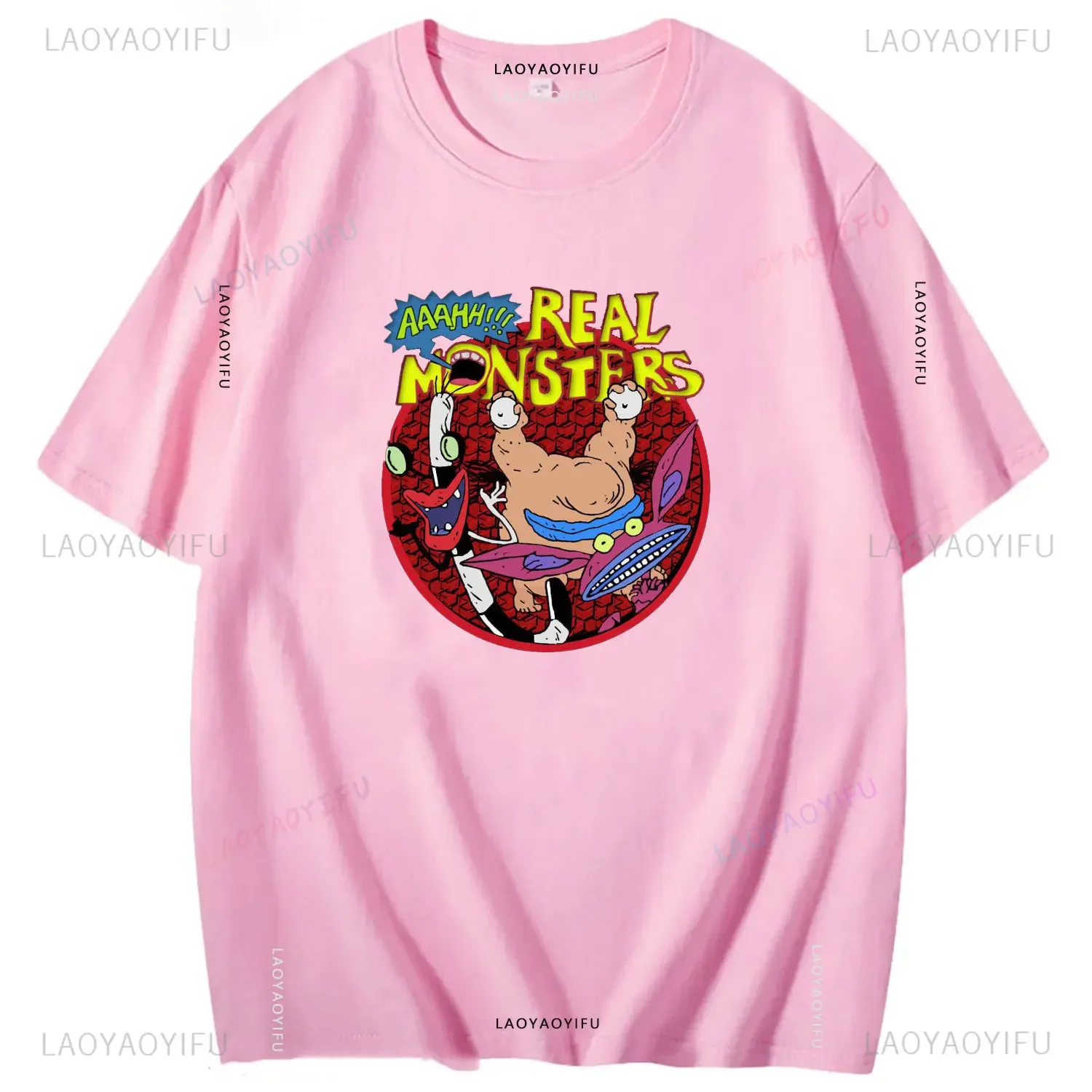 Aaahh! Классическая мужская футболка премиум-класса с постером в стиле ретро летняя