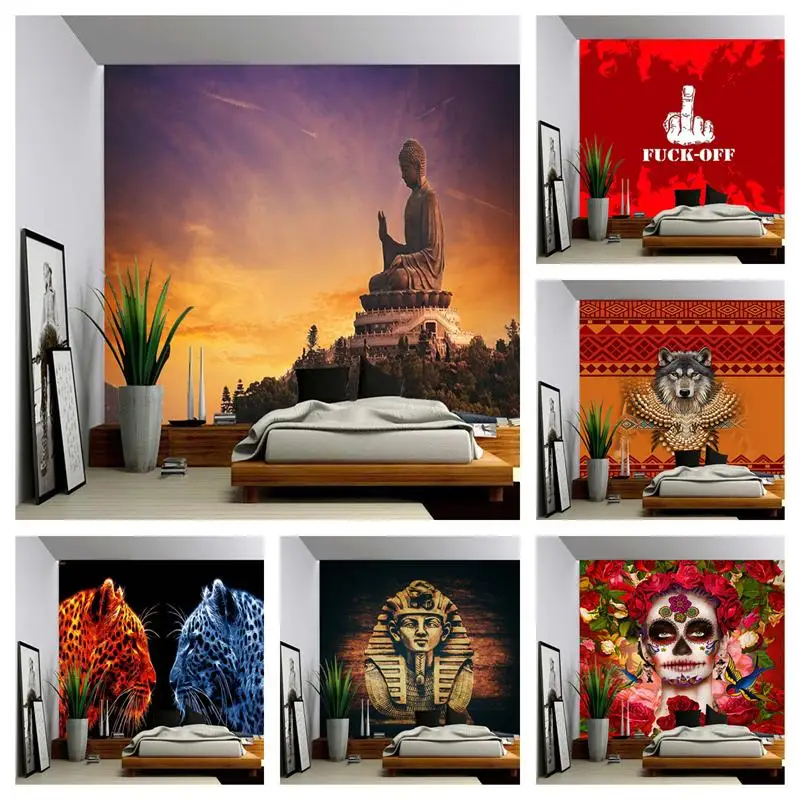 

Настенный художественный Декор для спальни гобелен пейзаж подвесная занавеска домашний фон ткань