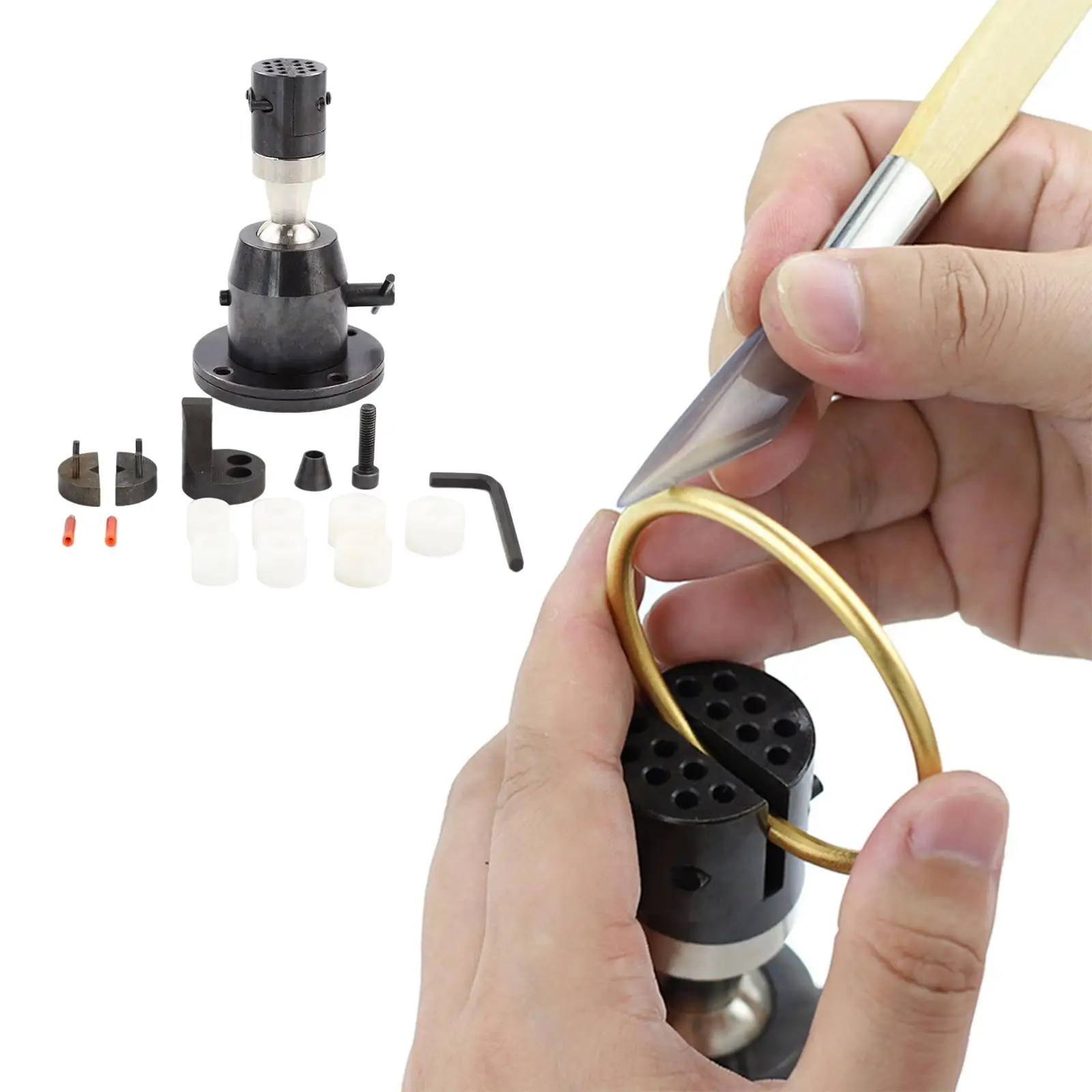 Jewelry Inlays Tool Ball Vise Set for Engravers and Craftsmen Smooth Self Centering System
