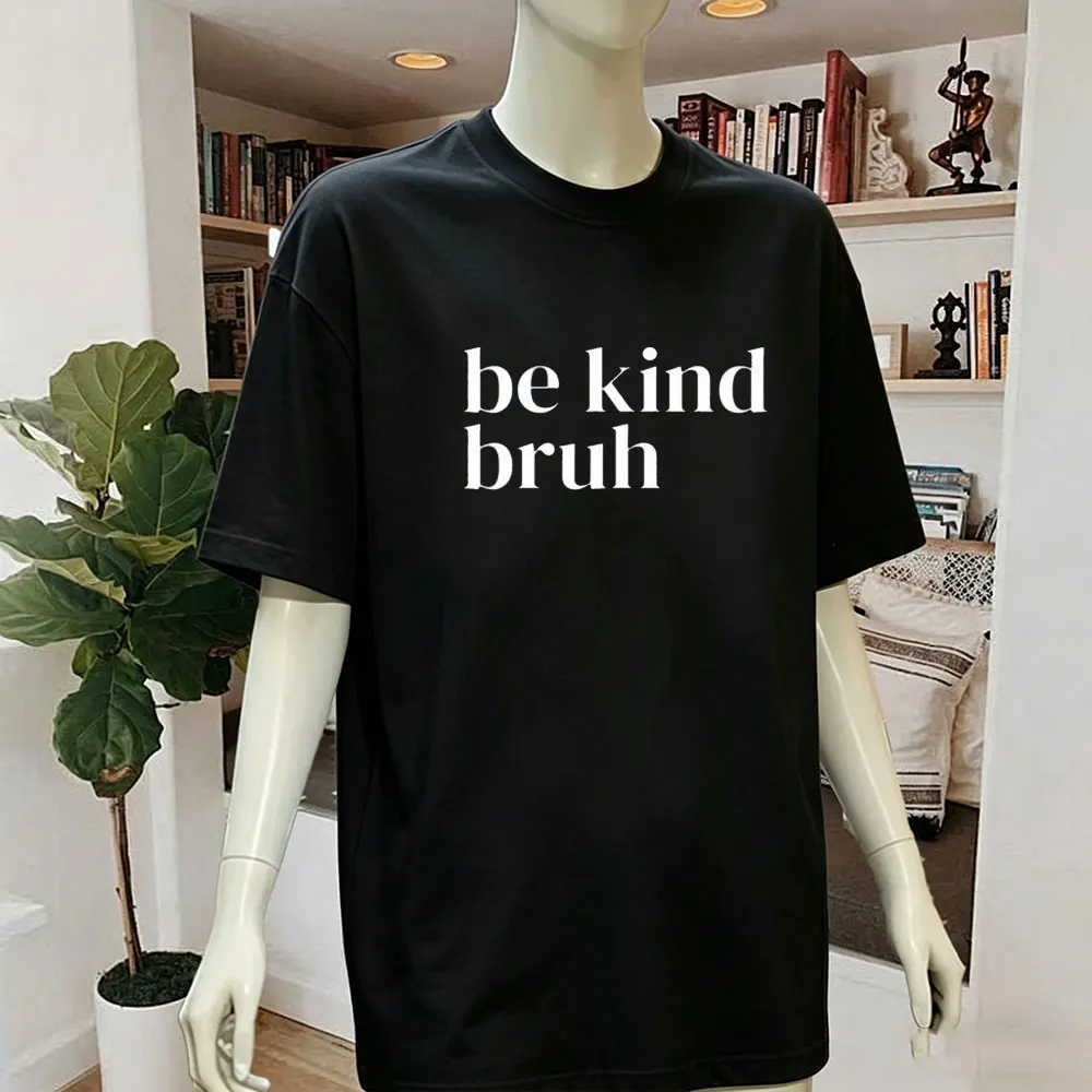 Фото Футболка Be Kind Bruh T-Shirt Harmony Day - 21st March Orange Harmony Day Tops Men Everyone Belongs School T-Shirt Kindness Tees №1