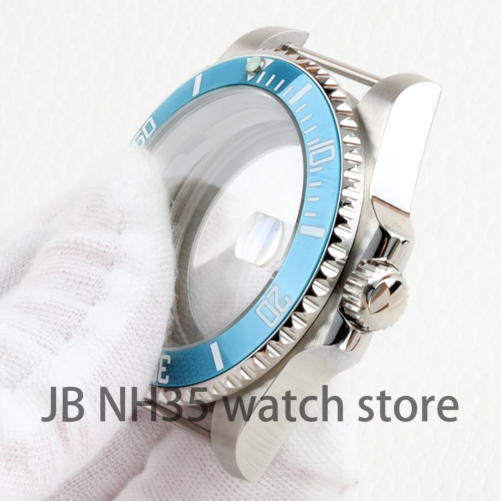 Высокое качество Sub Bevel для Edge Sky Blue Nh34 Nh35 Nh36 Механизм 28,5 мм 29,2 мм Корпус для часов Мужской сапфир 40 мм Циклоп Плоские корпуса (art.: 3920cd36fc677) - 3920cd36fc677