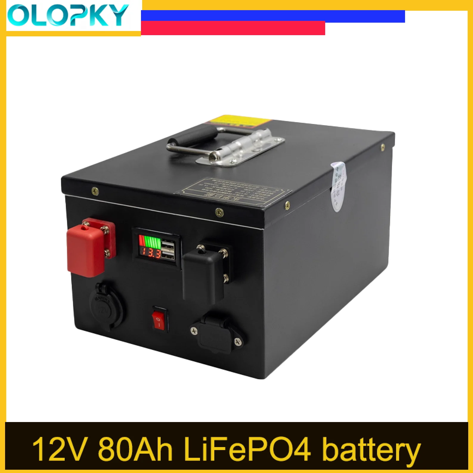 Фото 12 В Lifepo4 50 Ач 80 Ач 100 Ач с батареей BMS Походная тележка Рыболовная лодка для дома на колесах Высококачественная емкость для перезаряжаемой батареи №2
