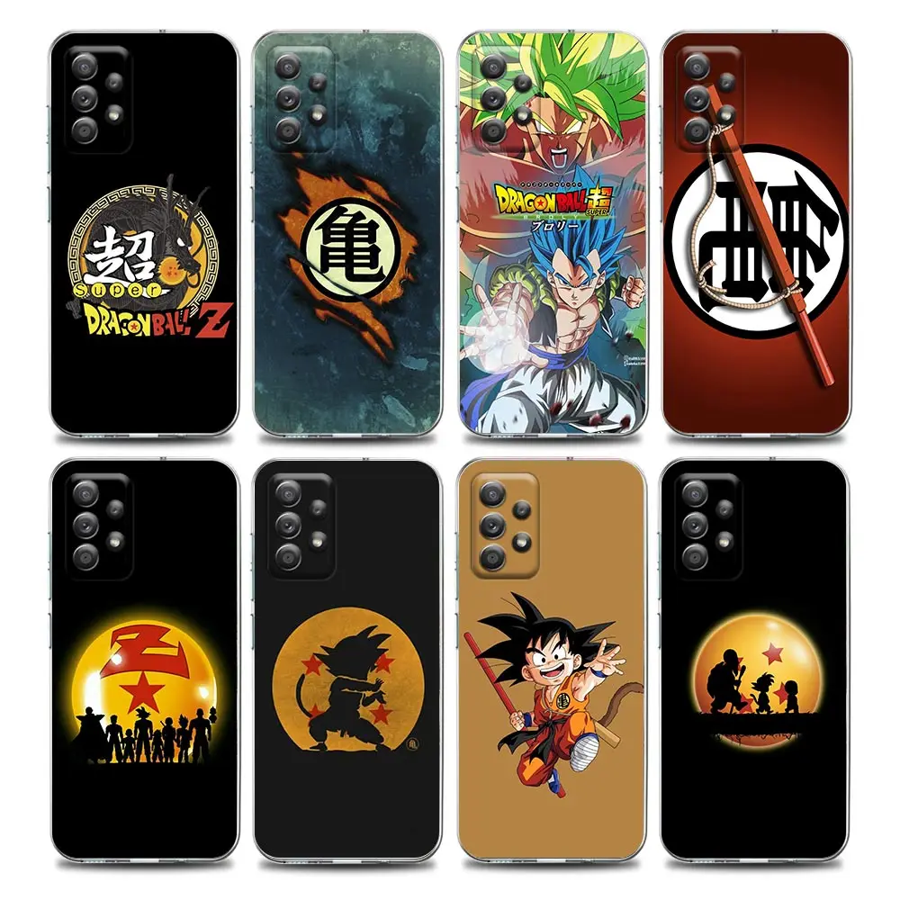 

Japan Anime Dragon Ball Logo Clear Samsung Case for A01 A02 A02s A11 A12 A21 A31 A41 A32 A51 A71 A42 A52 A72 Soft Silicone
