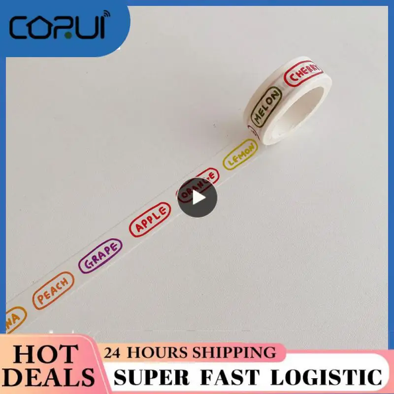 

English Alphabet Kawaii Tape Convenient Unique Design Material Post Rich And Colorful High Quality Hand Account Stickers Tape