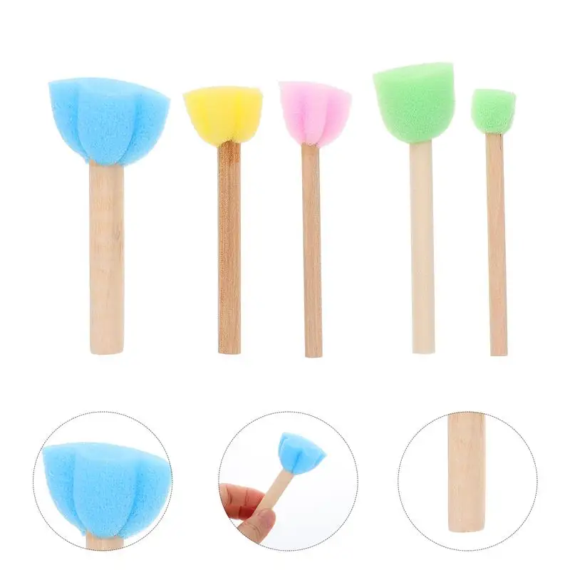 

20Pcs DIY Sponge Paint Brushes Children Graffiti Paint Brushes Kids Art Paint Brushes Painting Tools
