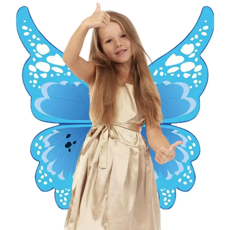 

Angel Wings Costume Lighted Battery Powered Kids Angel Wings Lightweight Automatic Flap Halloween Costume Multifunctional For