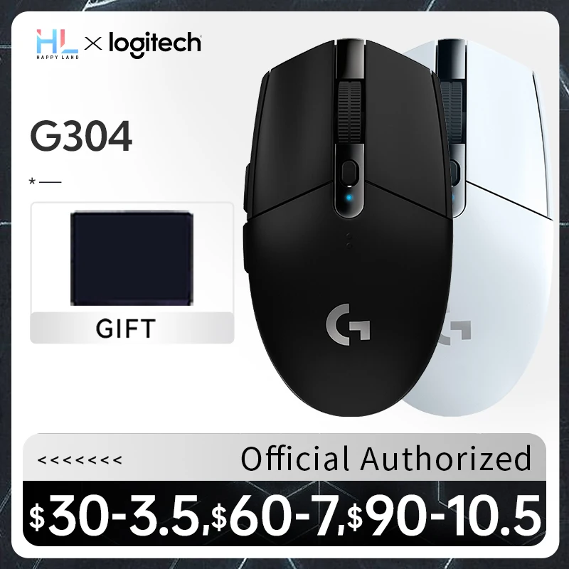 Мышь Logitech G304 / G305 игровая беспроводная, 12000DPI, RGB
