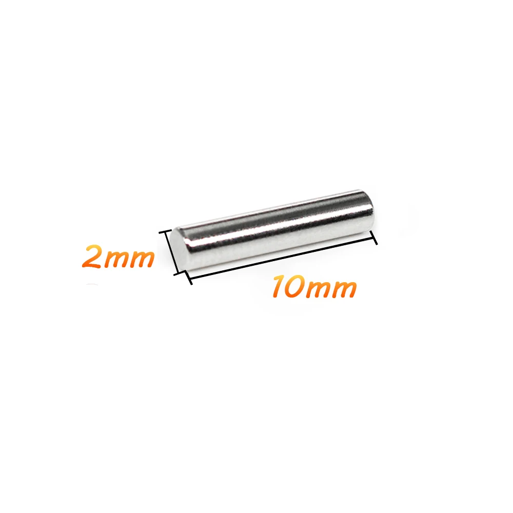 

20/50/100/200/500/1000PCS 2x10 Small mini Round Magnet Long Powerful Magnet 2x10mm Permanent NdFeB Strong Magnet Disc 2*10