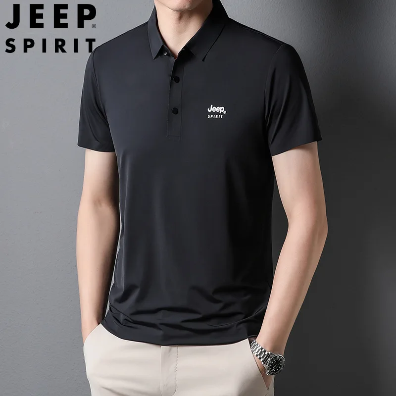 Рубашка-поло JEEP SPIRIT мужская с коротким рукавом деловая повседневная спортивная