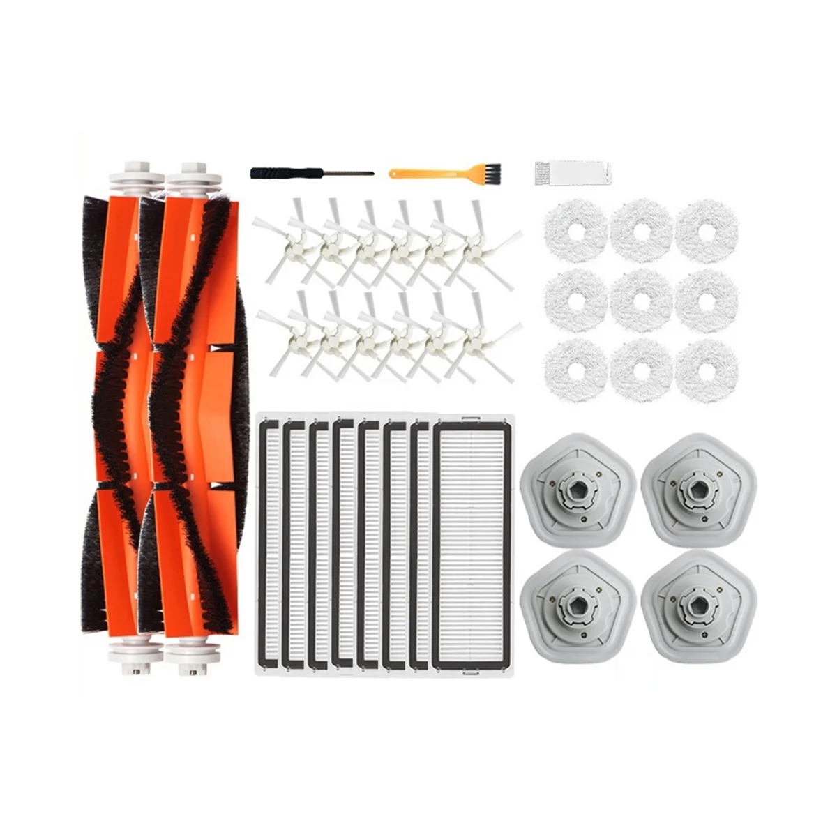 

Сменные детали для робота-пылесоса Xiaomi Dreame Bot W10 W10 Pro, фильтр НЕРА, насадка на швабру, основная боковая щетка