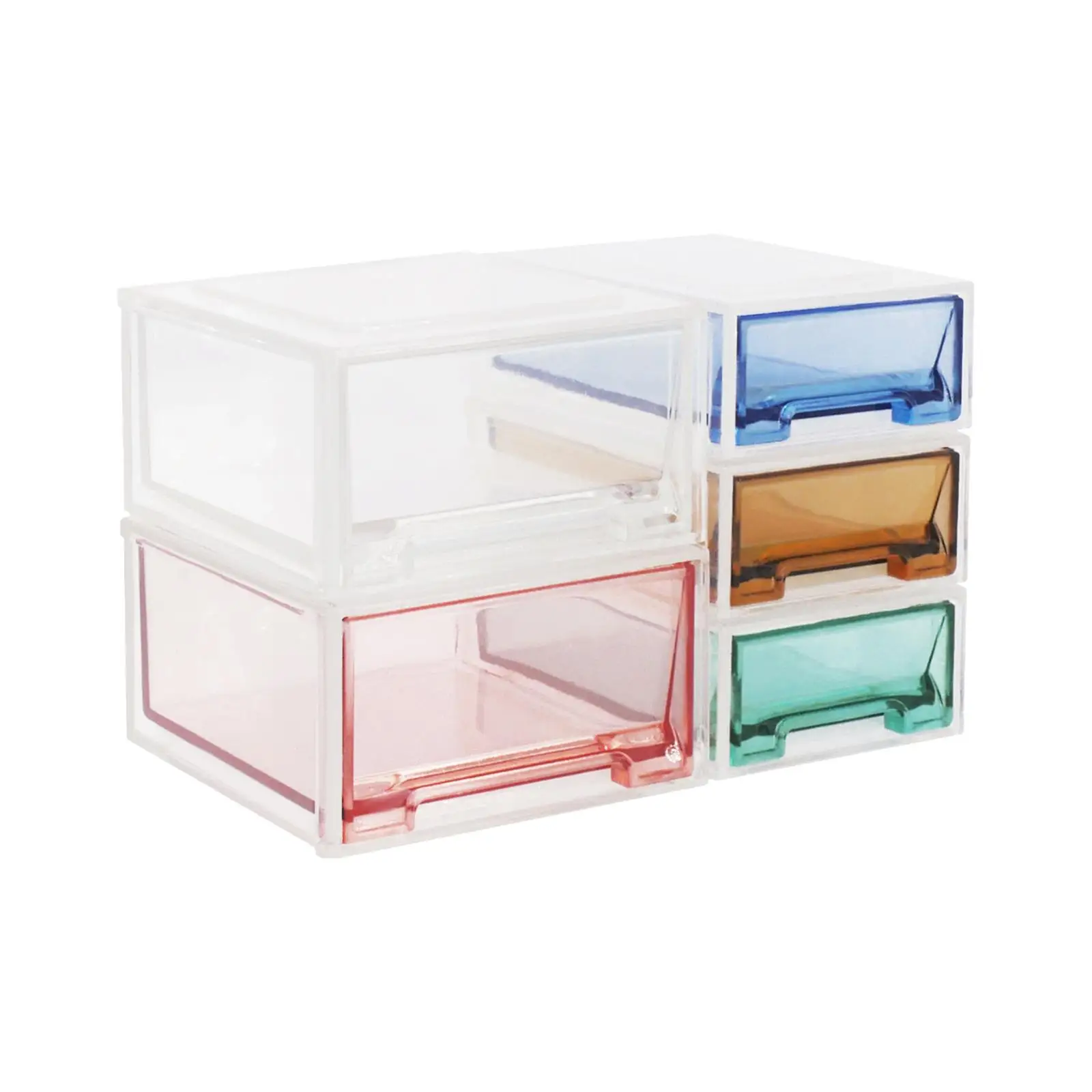 

5Pcs 1/6 Dollhouse Storage Box Stackable Toy Box for Playroom Dolls Bedroom