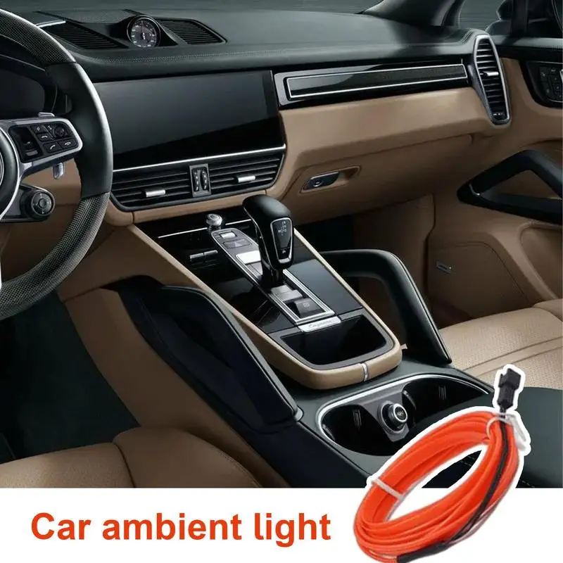 

Автомобильная неоновая фотолента, автомобильная интерьерная атмосферная светодиодная полоса, энергосберегающая цветная полоса окружающего освещения, автомобильные аксессуары
