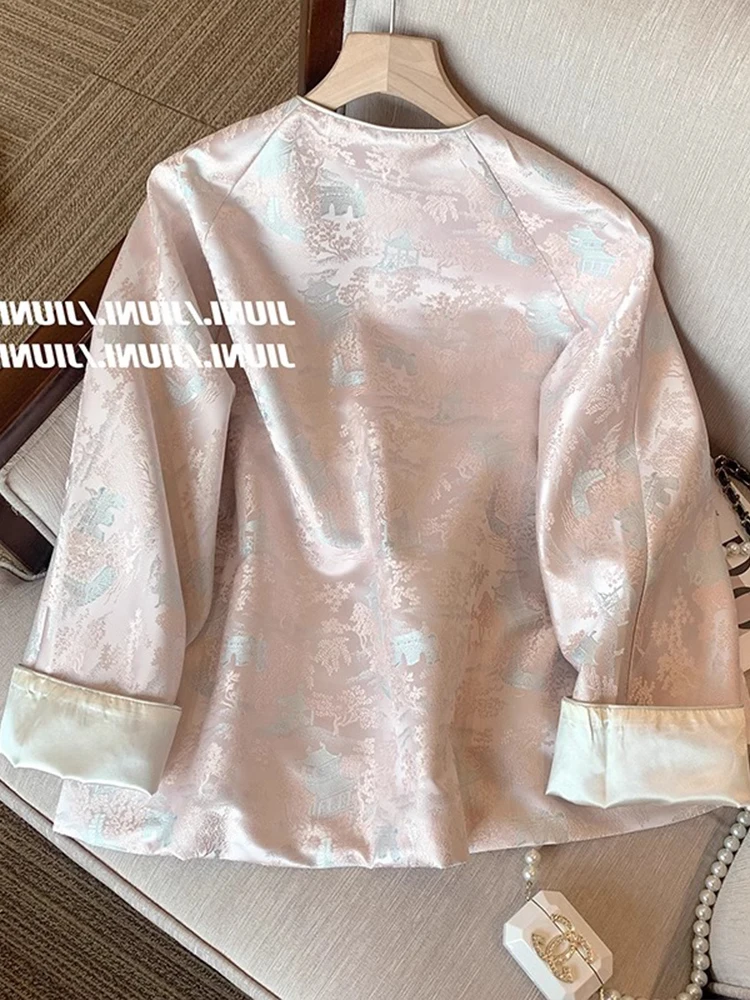 Новинка 2024 женская одежда в китайском стиле новинка свободная верхняя для отдыха