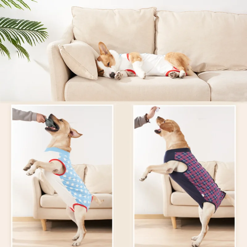 2022 New Female Dog Surgery Clothing Medical Pet Shirt for Small-Midium -Large Size Jumpsuit Surgical Pajamas Clothes Wholesale