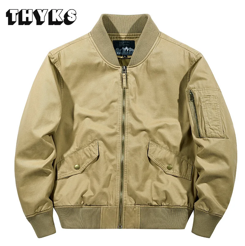 

100% Cotton Jackets Flight Pilot Jacket Tactics Jaqueta Fashion Army Bomber Jacket Men Militar Plus Size 4XL 5XL Trench Coats