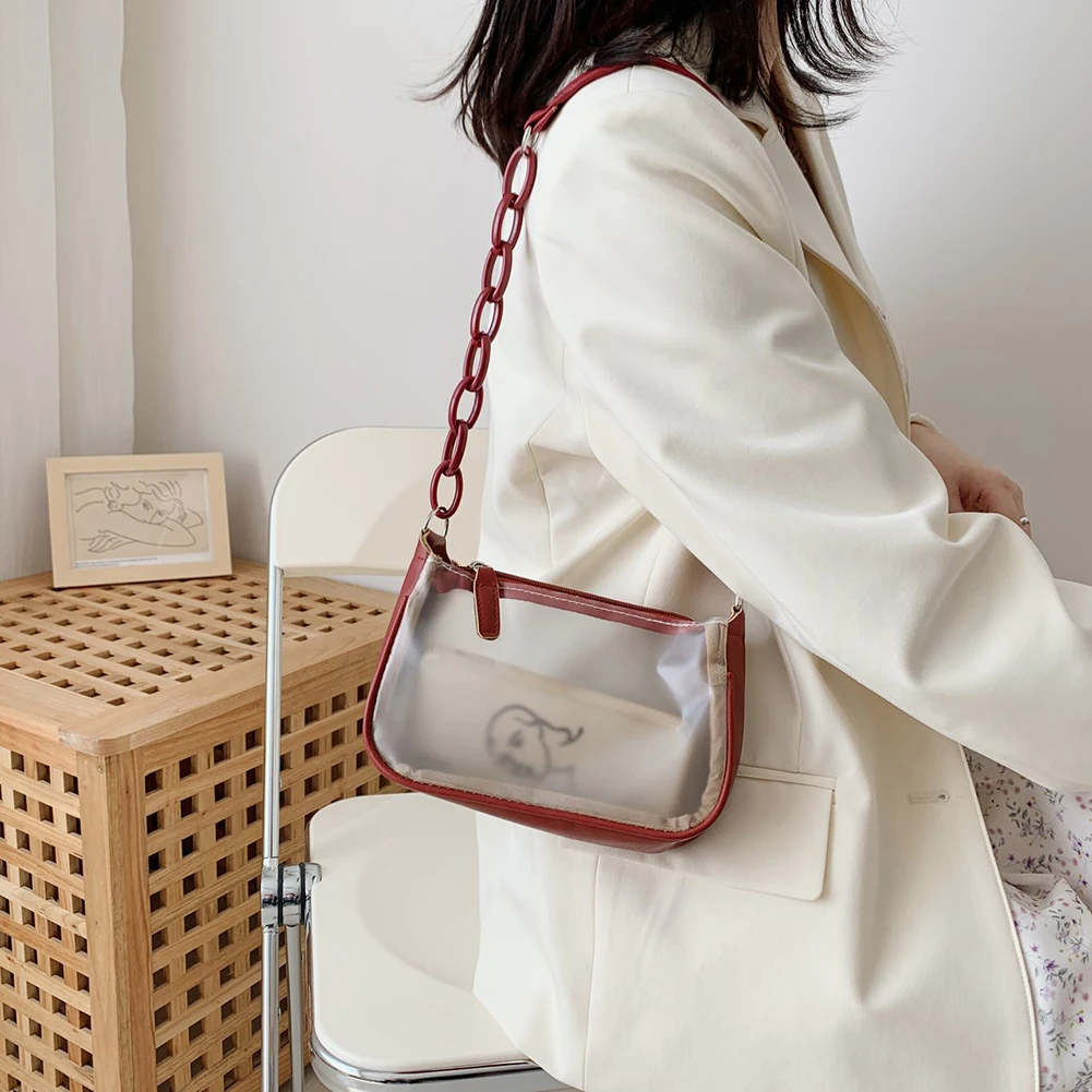 

Популярная прозрачная сумка на 2022 год, сумка для подмышек, модная новая сумка-желе, модные сумки через плечо в иностранном стиле