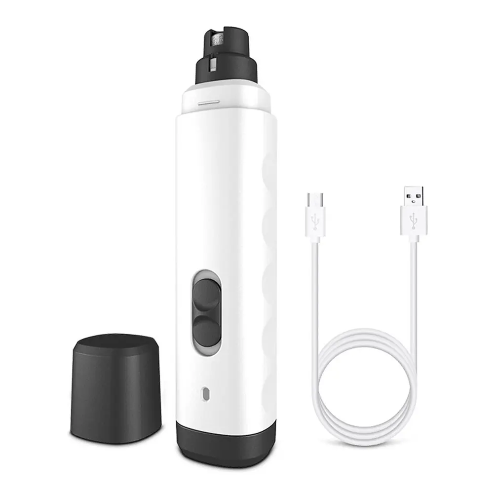 

Тихая безболезненная Бытовая шлифовальная машинка для кошек и собак, безопасная машинка для ногтей с USB-зарядкой, 2 скорости, быстрое шлифов...