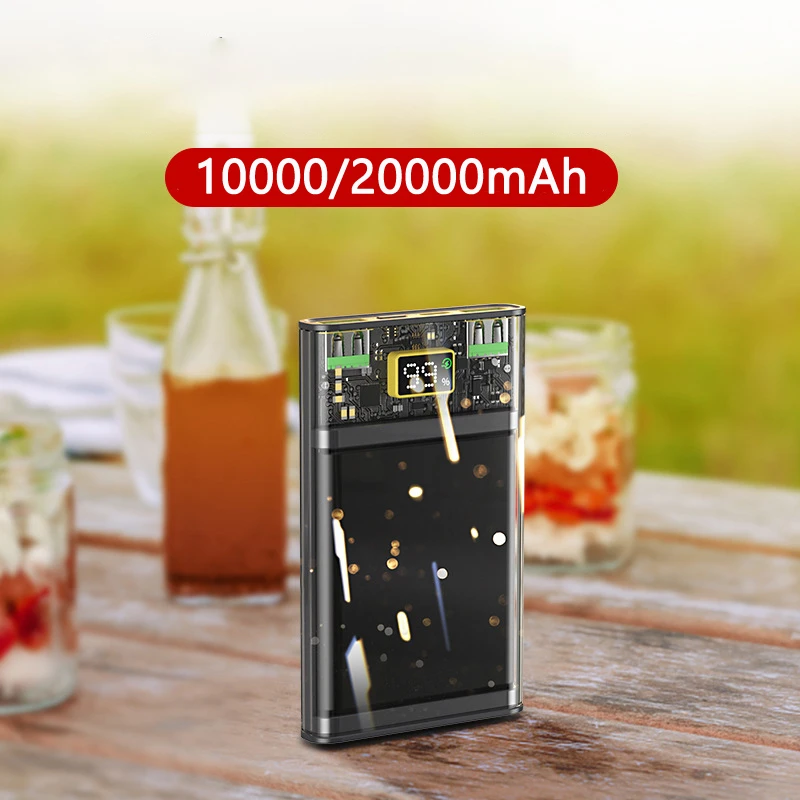 

20000mAh Mini Power Bank 22.5W Super Fast Charging Powerbank with PD USB Type C Cable Powerbank for iPhone Huawei Xiaomi Samsung