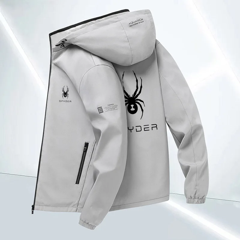 Осенняя куртка для кемпинга SPYDER 2024 высококачественная мужская уличная с принтом