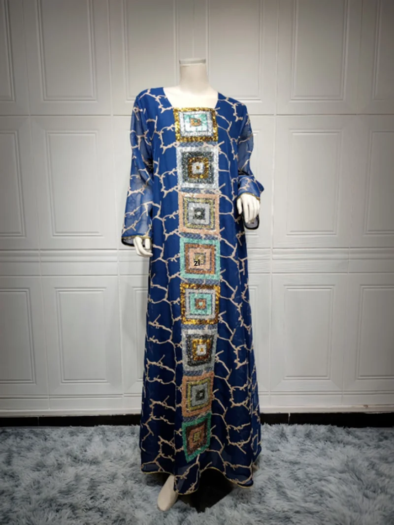 Morocco Party Dress Muslim Women Abaya India Embroidery Sequins Abayas Dubai Turkey Islam Kaftan Robe Longue Vestidos Largos