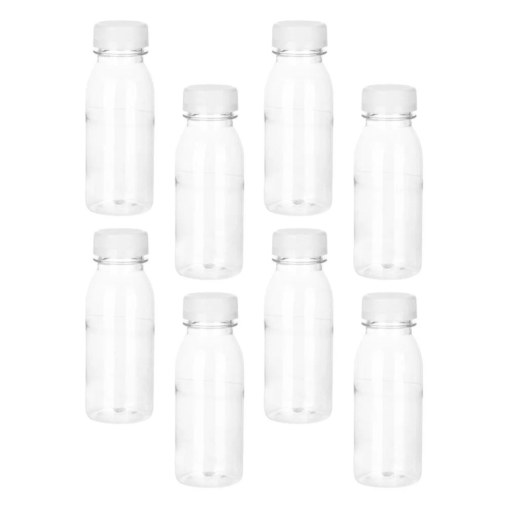 

8 Pcs Drink Bottle Water Holders Take Out Juice Containers Plastic Terrarium Take-Out Cups Bottles Lid Cover