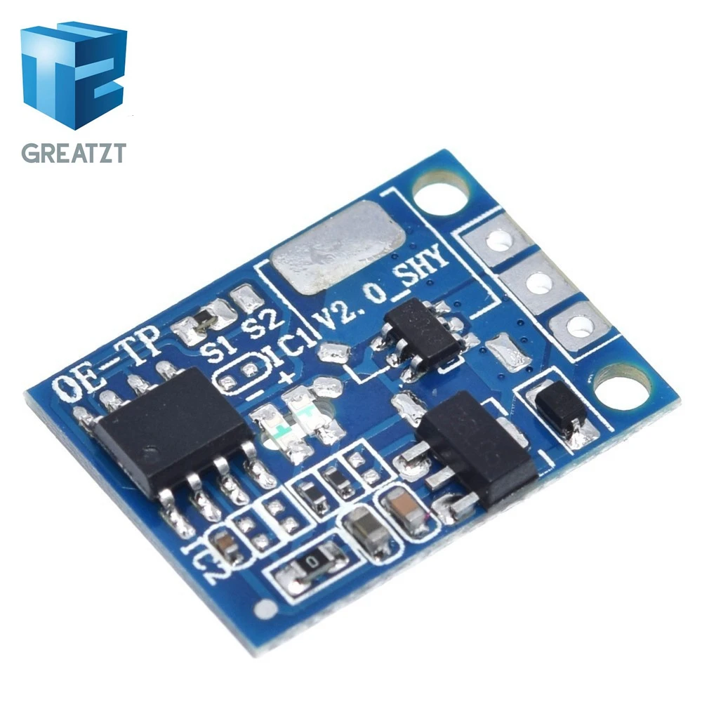 Фото GREATZT 1/2/5 шт. Емкостный сенсорный модуль-кнопка OE-TP, цифровой сенсорный датчик, светодиодный диммер без полюсов, 10А, DC 5-12В №3