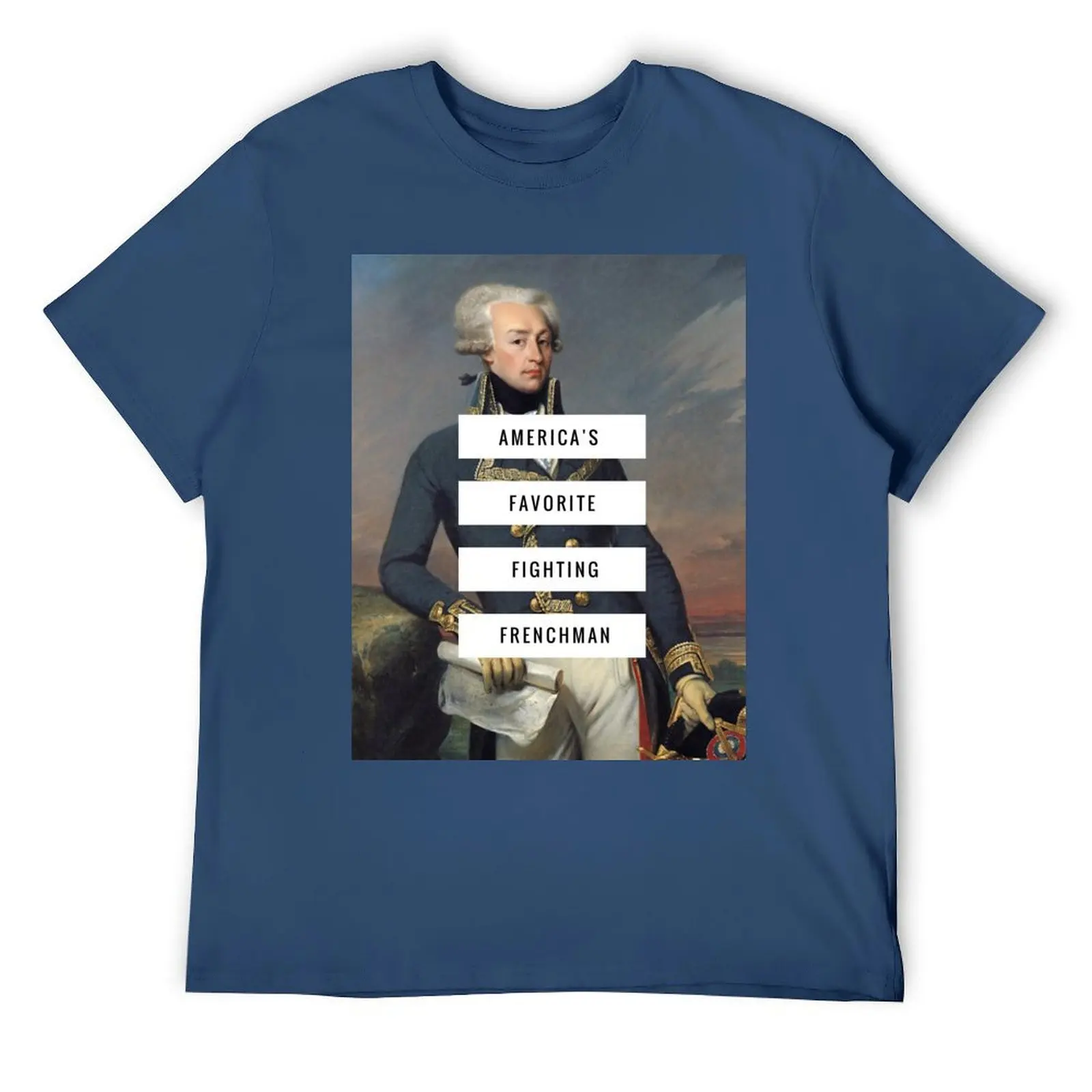 Футболка Lafayette- America's Fav Fighting Frenchman топы с графикой рубашки мужские