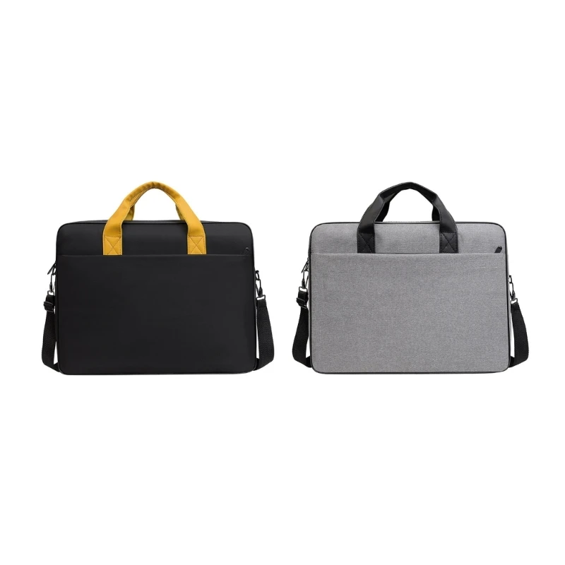 

Q0KE Slim Notebook Briefcase Handbag Business Bags for 15.6-17.3inch Laptop Oxford Cloth Computer Bag Splash-proof Portable