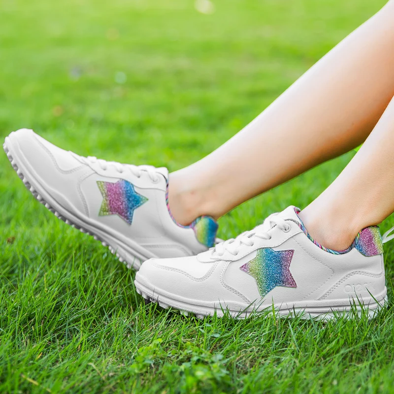 2023 Brand Women's Professional Golf Shoes Leather Women's Shoes Outdoor Waterproof Non-slip Sports Shoes Golf Training Shoes