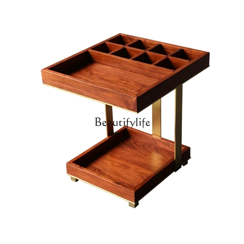 Новый угловой столик в китайском стиле многофункциональный двухслойный боковой