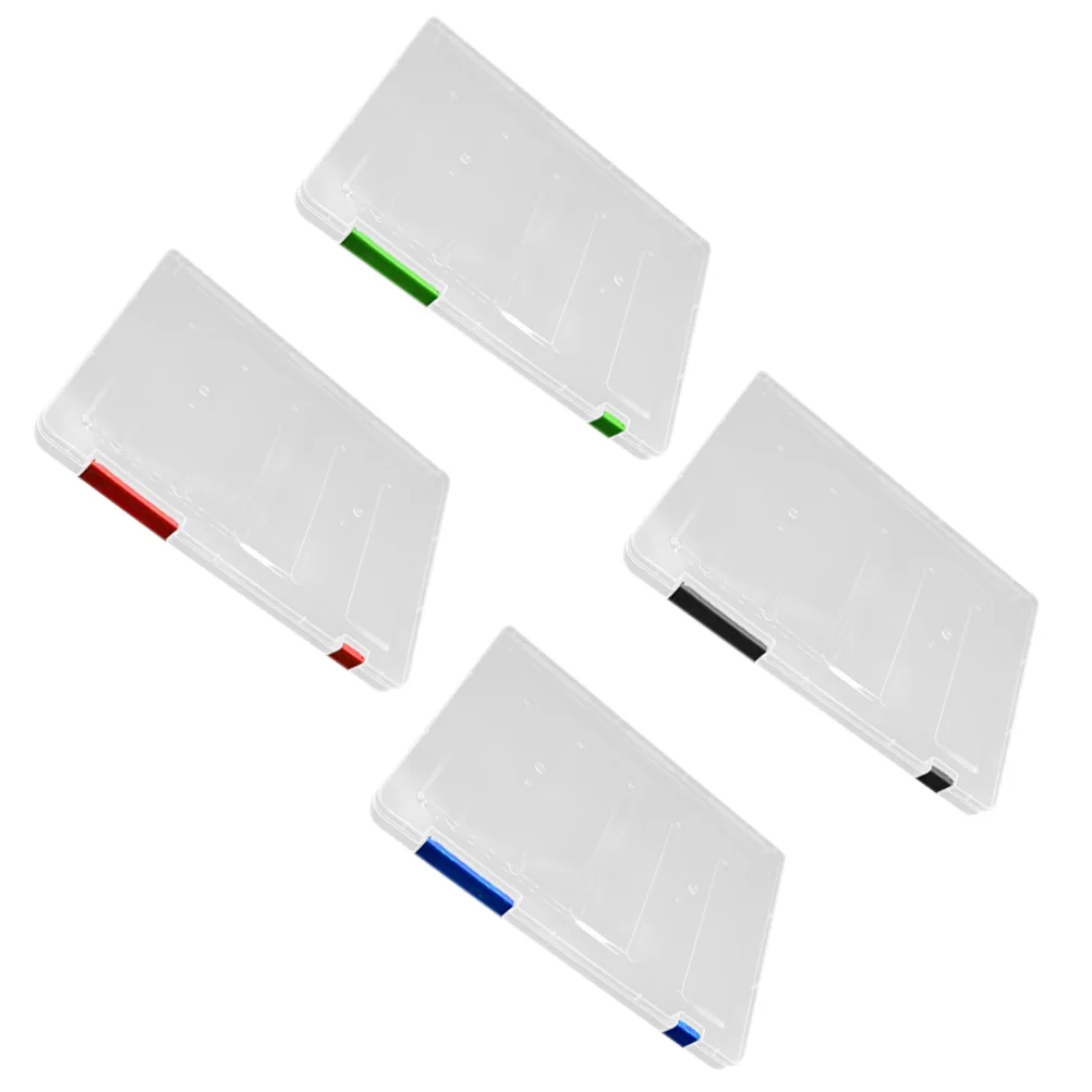 

4pcs Portable File Storage Cases Document Organizers File Keepers Paper Filing Boxes