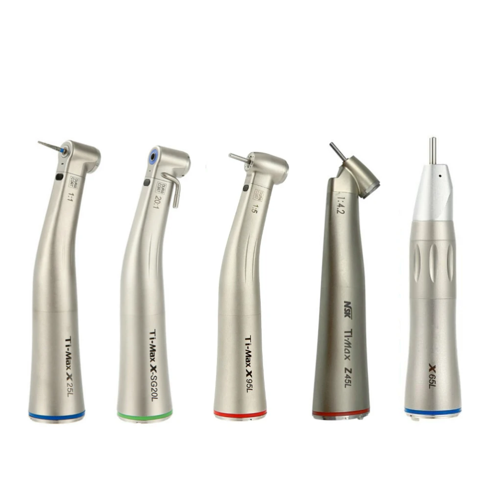TI MAX X95L NSK TYPE 1:5 Dental Fiber Optic Contra Angle Low Speed Handpiece X-SG20L / X25L / Z45L / X65L / KAVO LUX M9000L