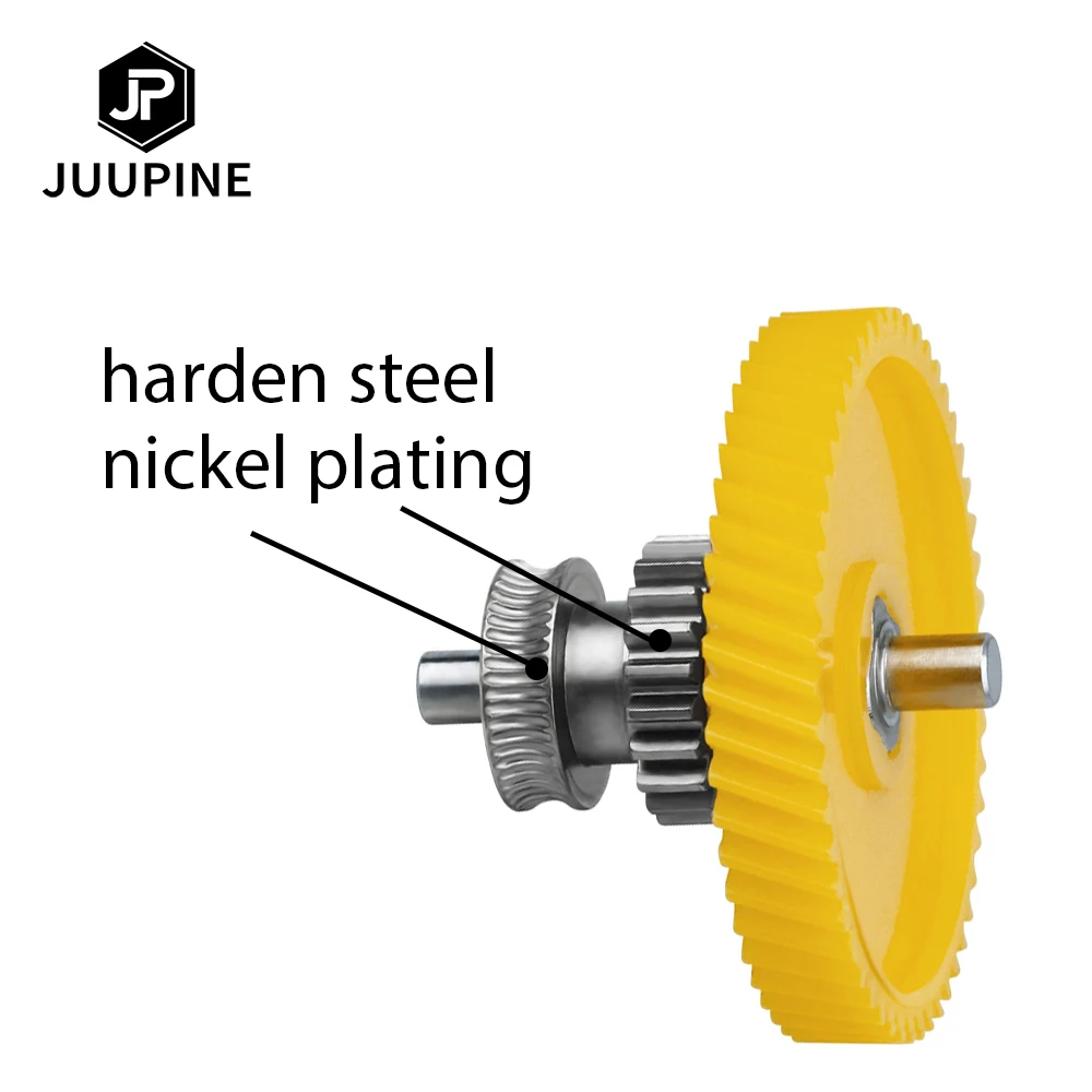 

For Bambu Lab P1P X1 X1C 3D Printer Upgrade Hardened Steel Extruder Gear Assembly Nickel Plating Wear-resisting 1.75MM Filament