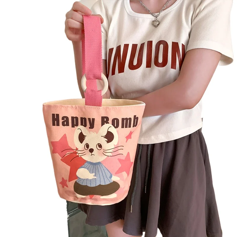 2024 новые холщовые детские сумки для подгузников мамы сумка студенческого обеда