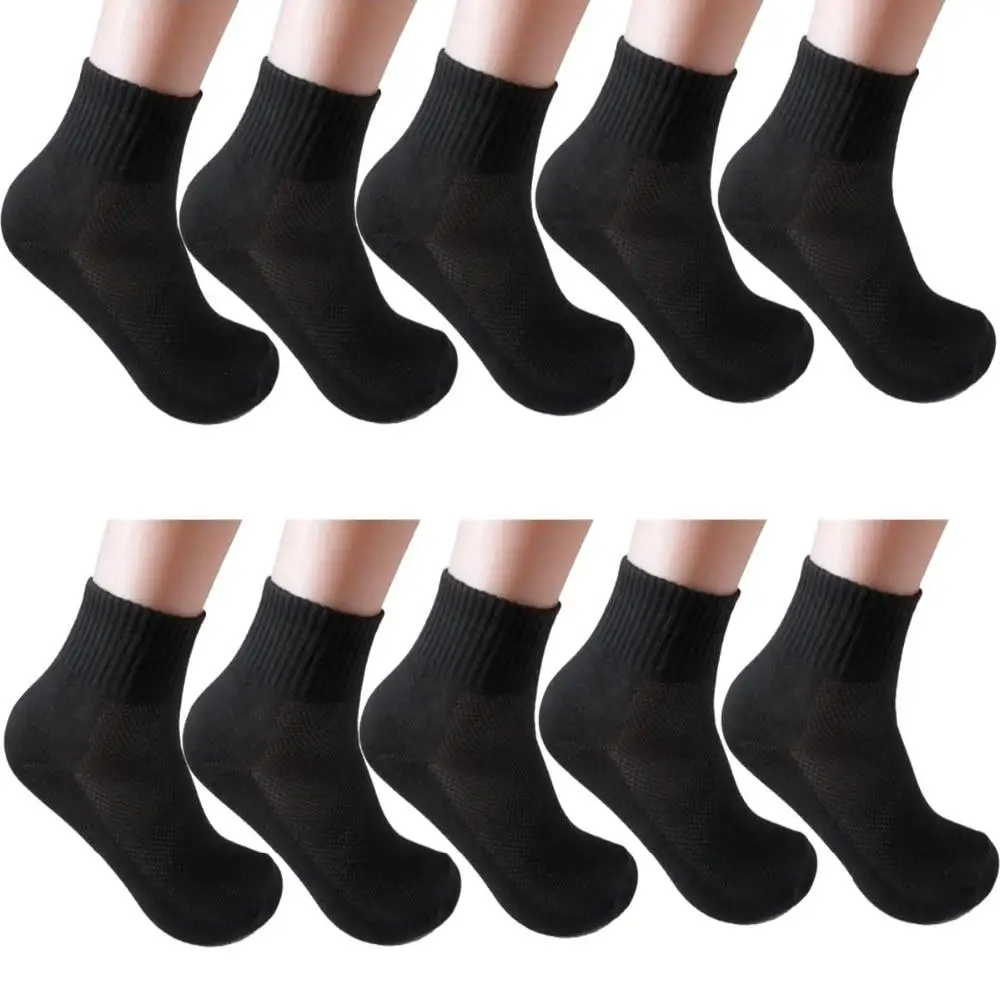 WTEMPO 1 Pair Cushion Woman Crew Socks Mesh Classic Necessary Style Solid Female Ankle Socks