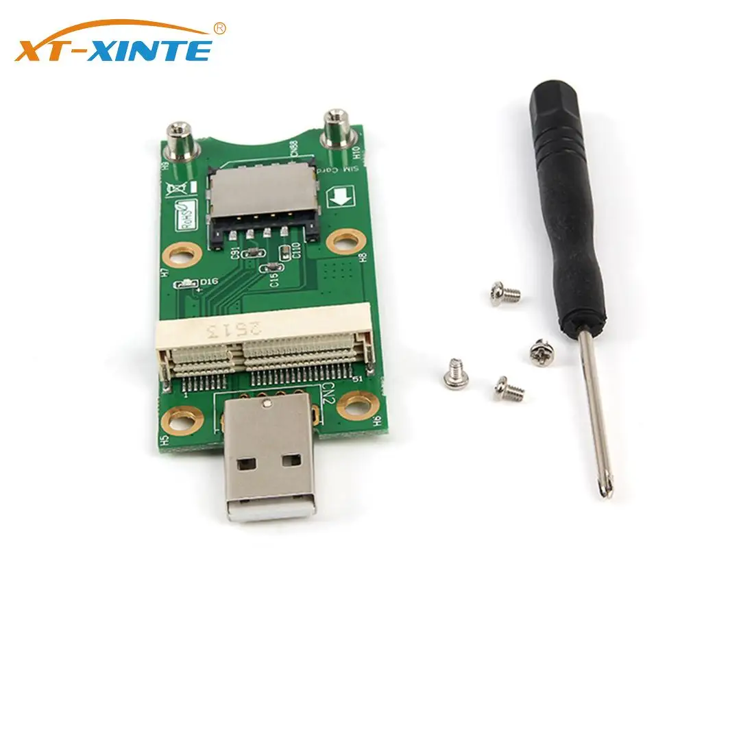 Mini PCI-E Wireless WWAN to USB 2.0 Adapter Card with SIM Card Slot for WWAN/LTE Module 3G/4G for HUAWEI EM730 for SAMSUNG ZTE
