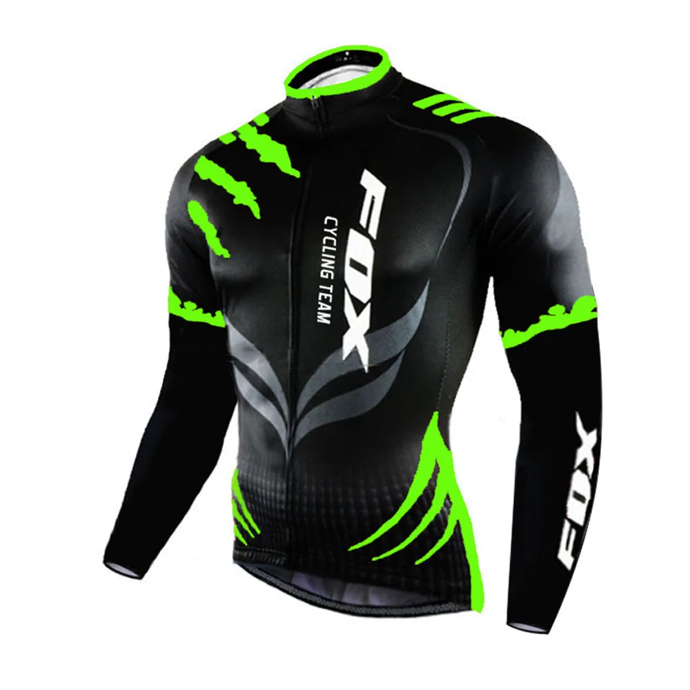 Джерси для велоспорта FOX быстросохнущая мужская майка с длинным рукавом горного