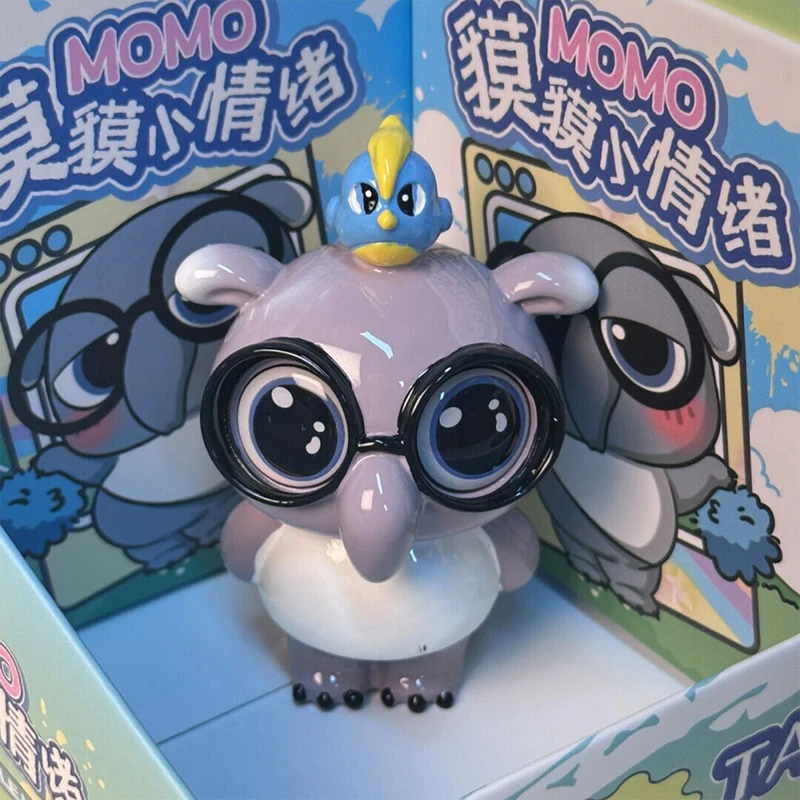 Фото Коллекционная фигурка Tapus Little Mood Yimo Malayan Tapir Blind Box: милый эмодзи-талисман, модная игрушка-подарок для женщин, украшение для рабочего стола и автомобиля №5