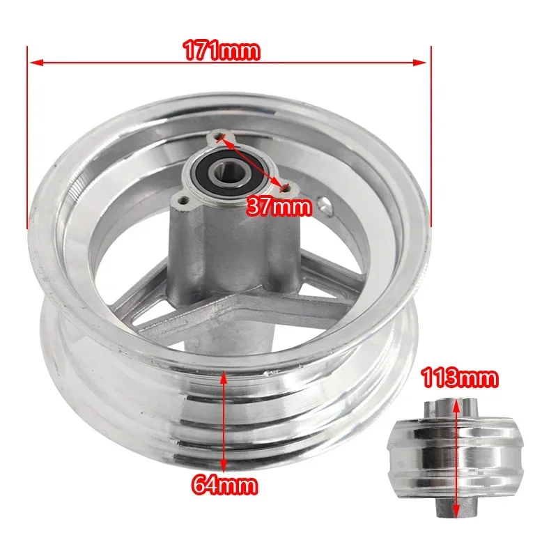 Колесная Втулка из алюминиевого сплава с ободом 6 дюймов для 10X-6 13X-6 15X-6 шин