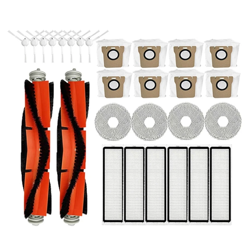 

For XIAOMI Mijia B101CN Accessories Main Side Brush Filter Mop Dust Bag Robot Vacuum Cleaner Replacement Parts Durable In Use