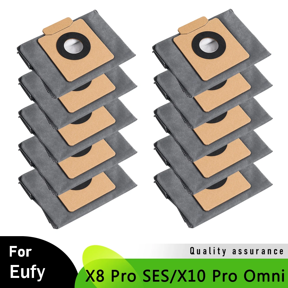 Фото Мешки для пыли для Eufy X8 Pro SES/X10 Pro Omni, автопустотная станция, нетканые мешки большой емкости, аксессуары для замены пылесоса №1