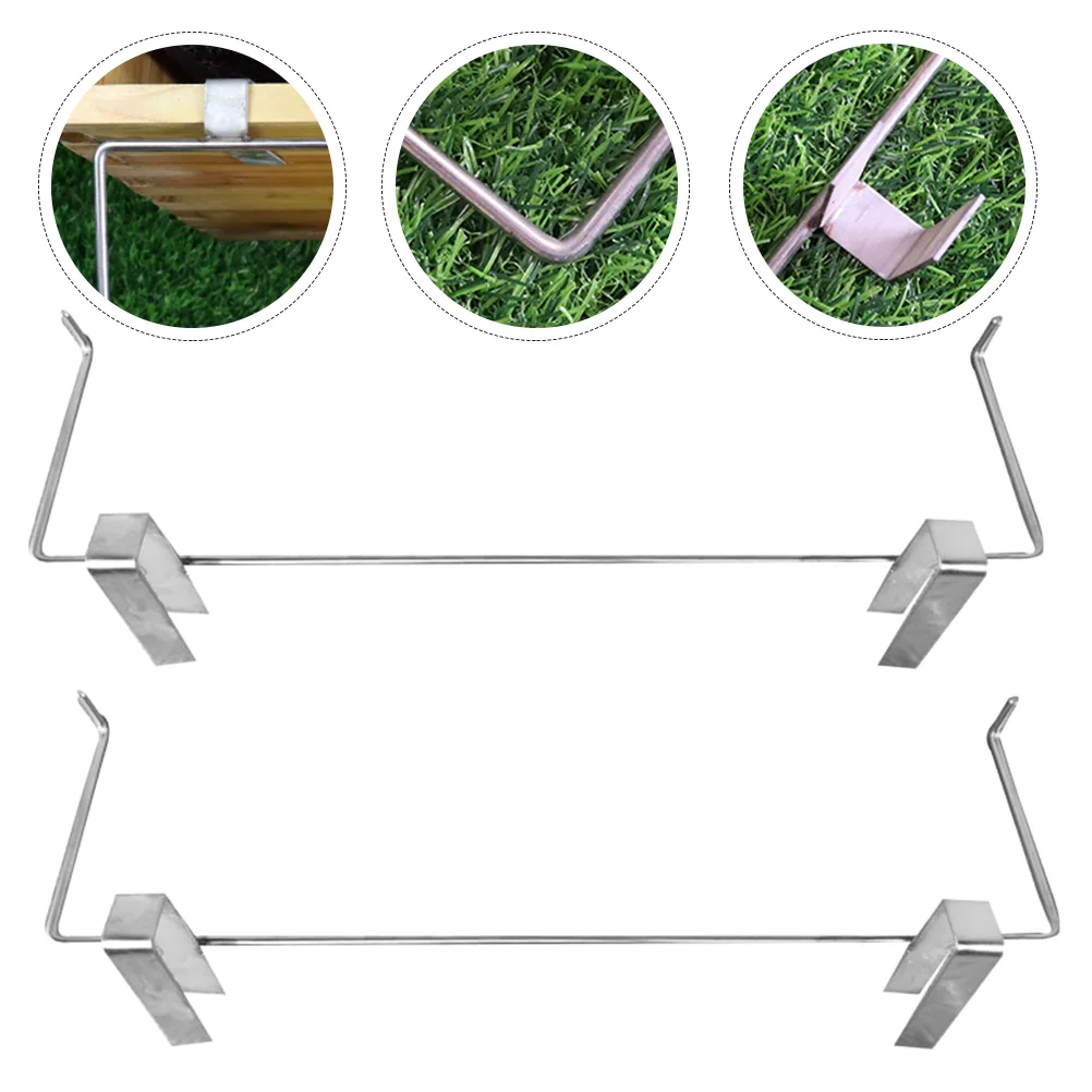 

Frame Beehive Beekeeping Holder Grip Bracket Hive Stand Perch Supporttool Stainless Shelf Storage Gripper Rack Housessteel Side