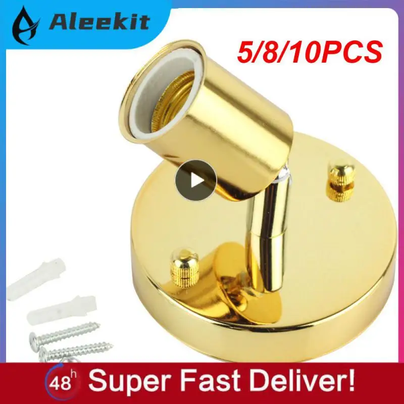 

E27 Lamp Holder Universal Brass Metal Antique 180 Degrees Turn Light Socket Base Ceramic Lamp Head Accessories