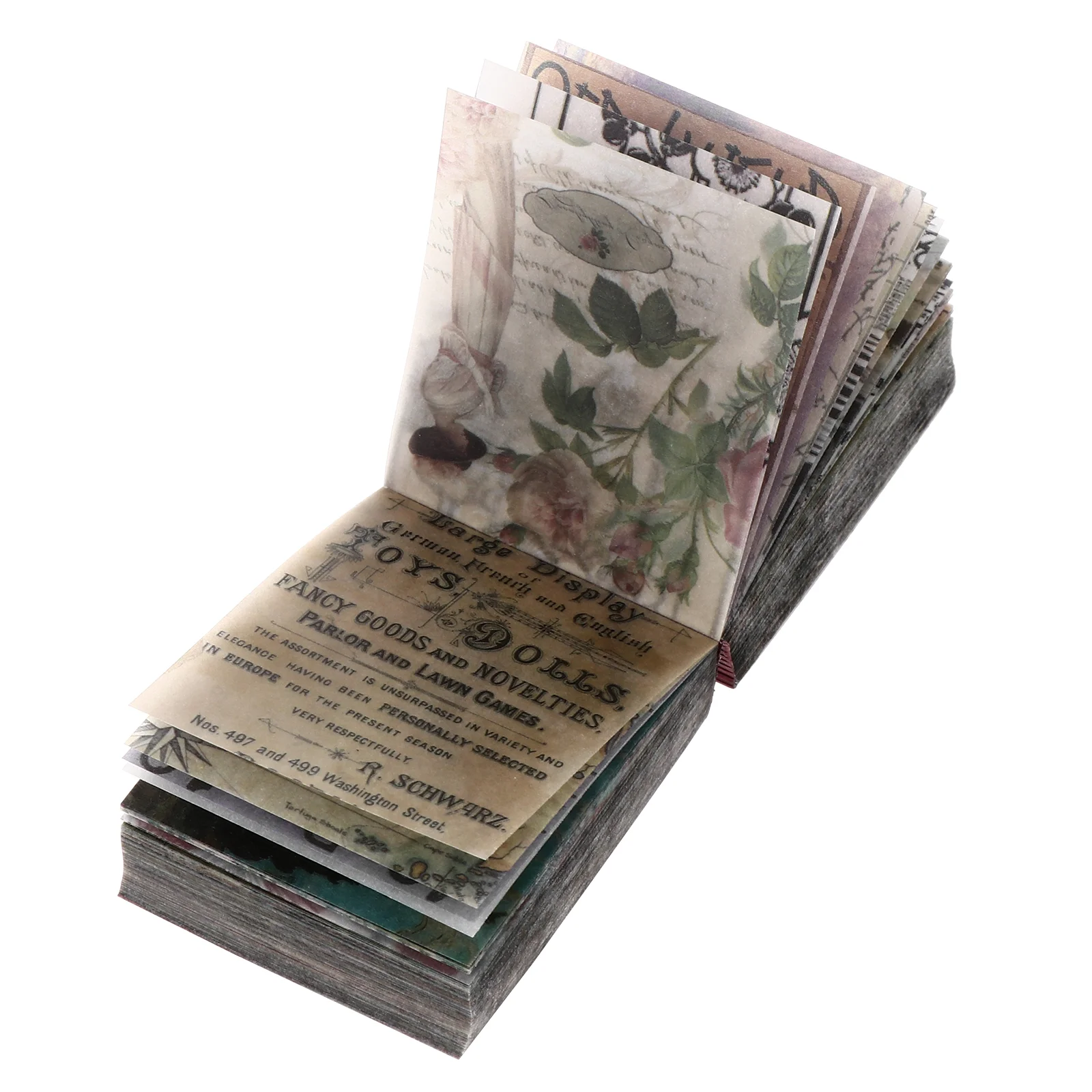 

Vintage Journaling Supplies Scrapbooking DIY Material Paper Floral News Paper Decorative Craft Diary Journal Embellishment