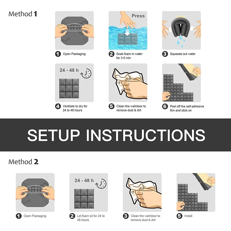 24-пакетовые грибные акустические пенопластовые панели самоклеящиеся