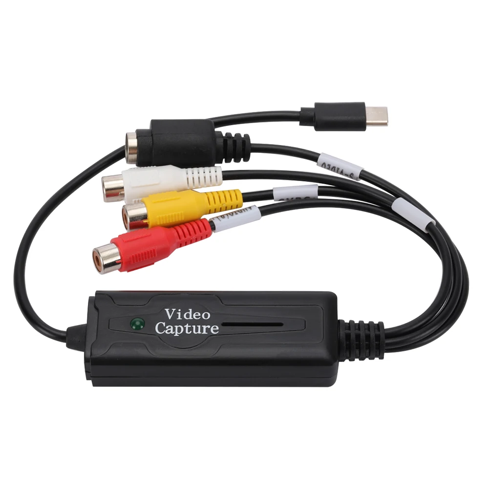 

Multifunctional Video Collection Card 1 Channel USB 3.1 Type-C CCTV DVD VCD MP4 Monitoring Audio Video Collection Card