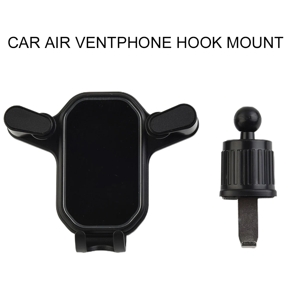 

Car Mobile Phone Bracket Hook Mount Holder Universal Air Vent Smartphone Clip Cradle ABS 360° Rotatable Interior Accessory